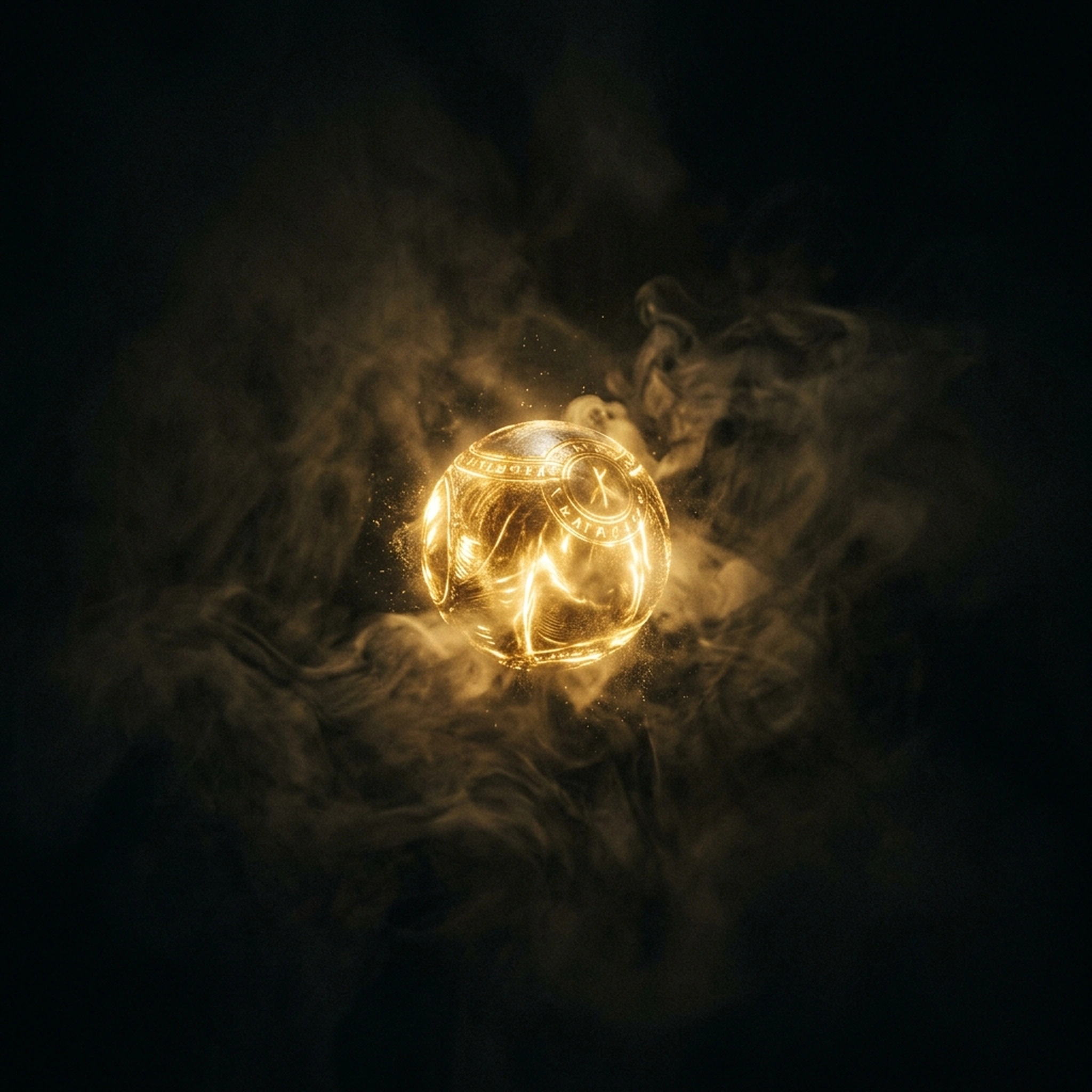 Glowing orb spiritual sanctuary